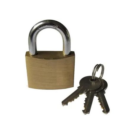 Lakat 40mm edzett kengyeles réz CITY 40 ISEO