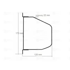 Redőny automata zsinóros komplett (rugó+kivezető) fehér
