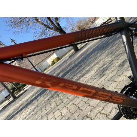 Kross hexagon x 100 M 26-s narancs/ grafit/ matt férfi kerékpár