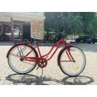 26-s Koliken Cruiser kerékpár női piros